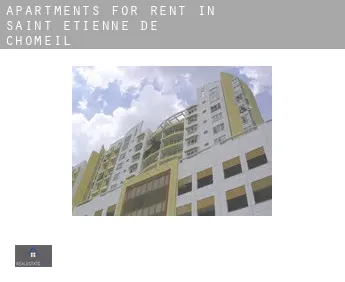Apartments for rent in  Saint-Étienne-de-Chomeil