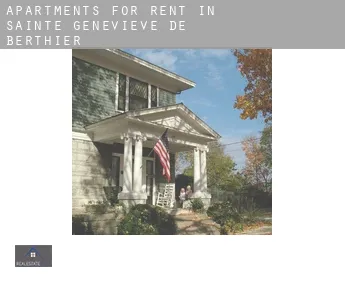 Apartments for rent in  Sainte-Geneviève-de-Berthier