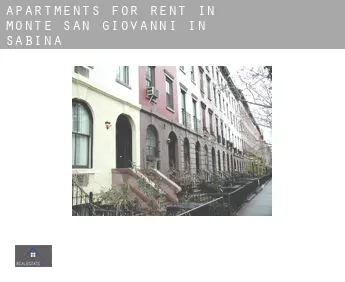 Apartments for rent in  Monte San Giovanni in Sabina